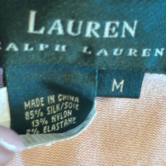 Lauren Ralph Lauren pink silk blend sweater size medium - Picture 9 of 11